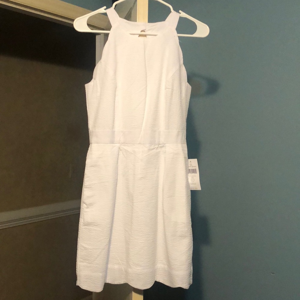 White seersucker LJ dress